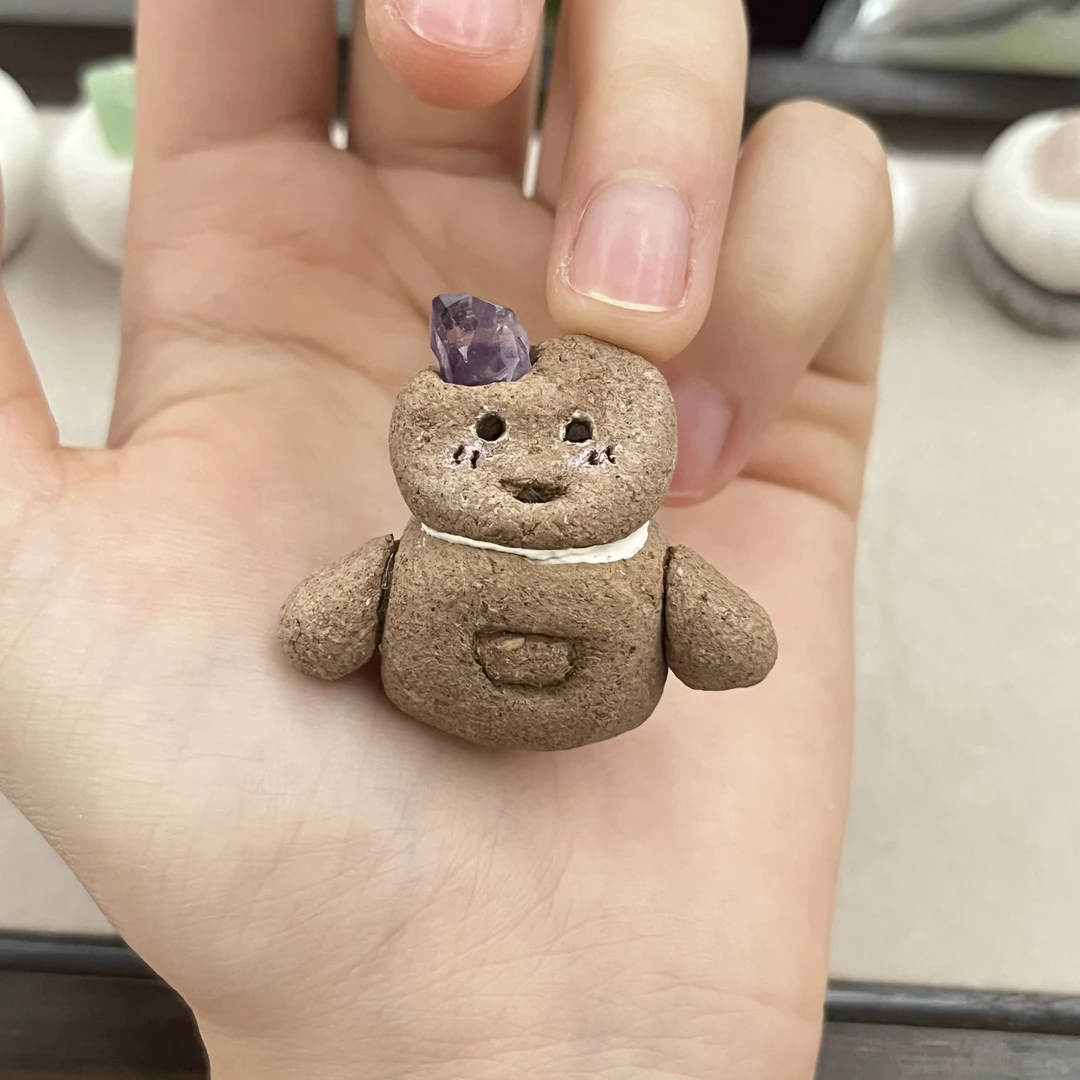 水晶小豆丁 （一物一拍）可爱 纯手工 立体 创意 手捏 摆件 水晶