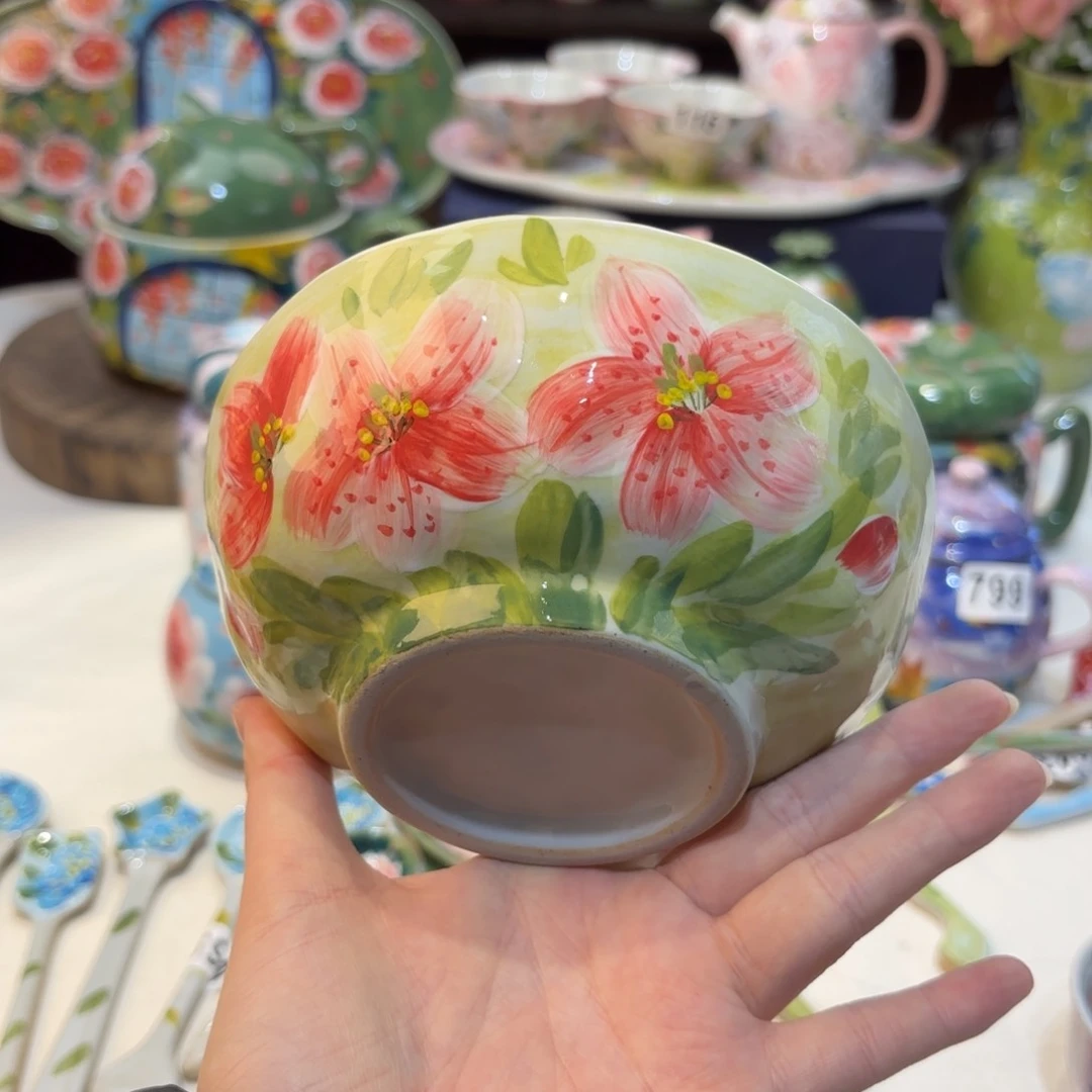 景德镇手绘高温釉下彩陶瓷茶具