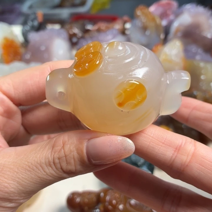 玛瑙/玉髓未镶嵌吊坠(不含链)