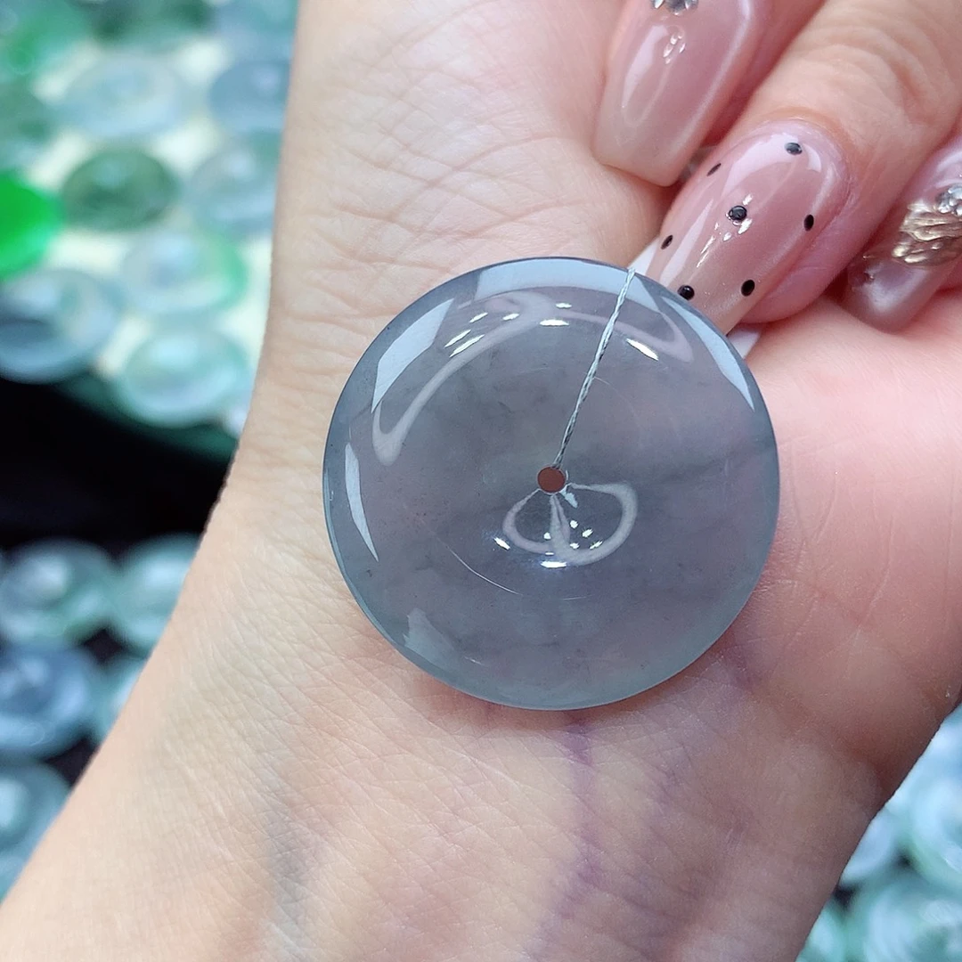 翡翠未镶嵌颈饰编号20尺寸27.8/5.6