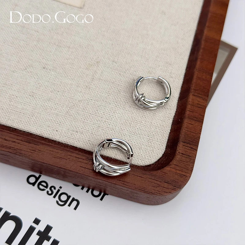 DODOGOGO 合金耳饰 气质时尚百搭简约个性ins韩版耳扣