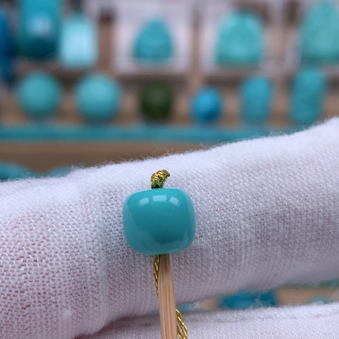 未镶嵌绿松石珠宝奇石8.4mm