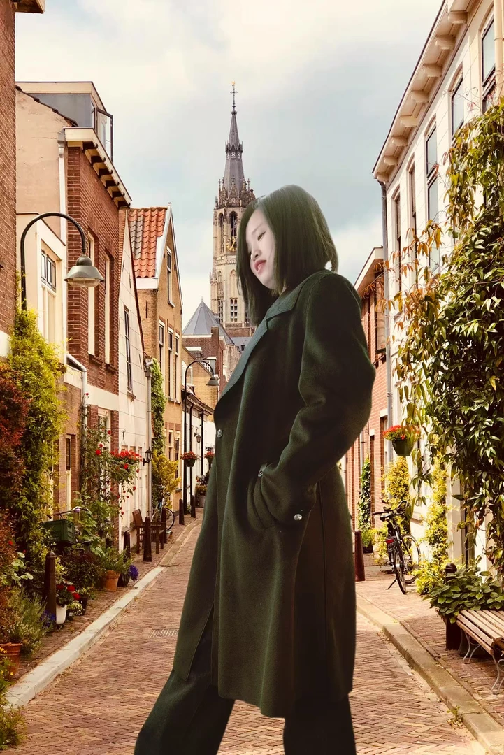 W12  拉风长款双面呢大衣