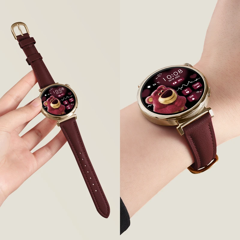 适用华为gt6真皮小蛮腰柔软舒适手表表带适用华为gt3/4gt5pro表带