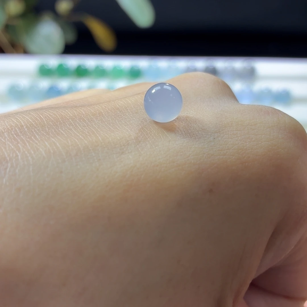 定制翡翠未镶嵌粉粉的卡7.6