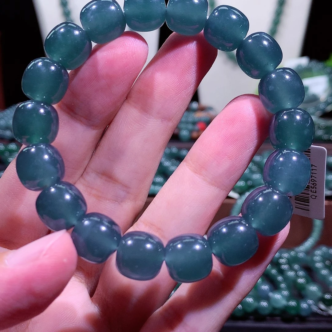 翡翠未镶嵌手链天然a货翡翠手串11.8