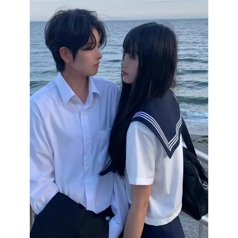 cleanfit少年感穿搭白色衬衫男2025春季新款高级感通勤帅气长袖衫