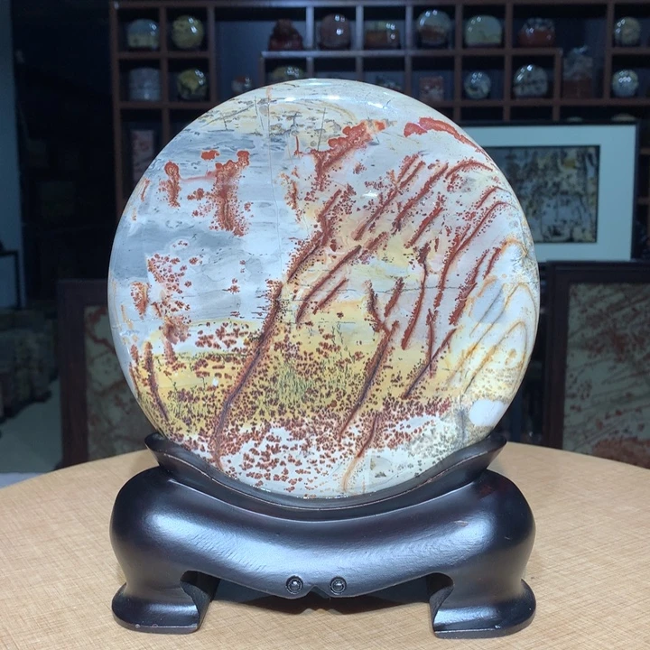 广西国画石摆件，观赏收藏