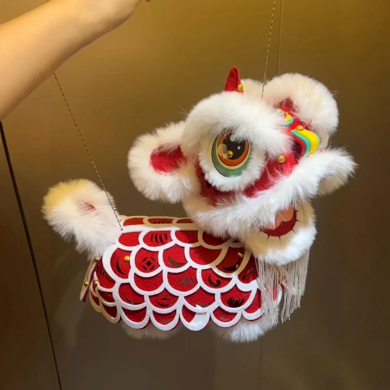 中秋灯笼幼儿园亲子活动儿童手工diy八月十五非遗醒狮花灯材料包