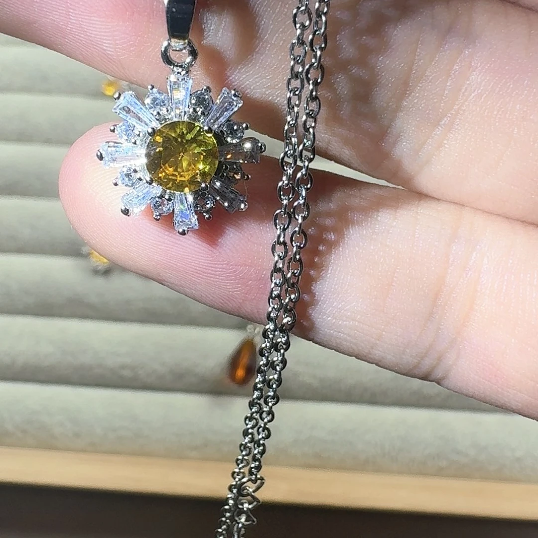 芙蓉石戒指银S925镶嵌