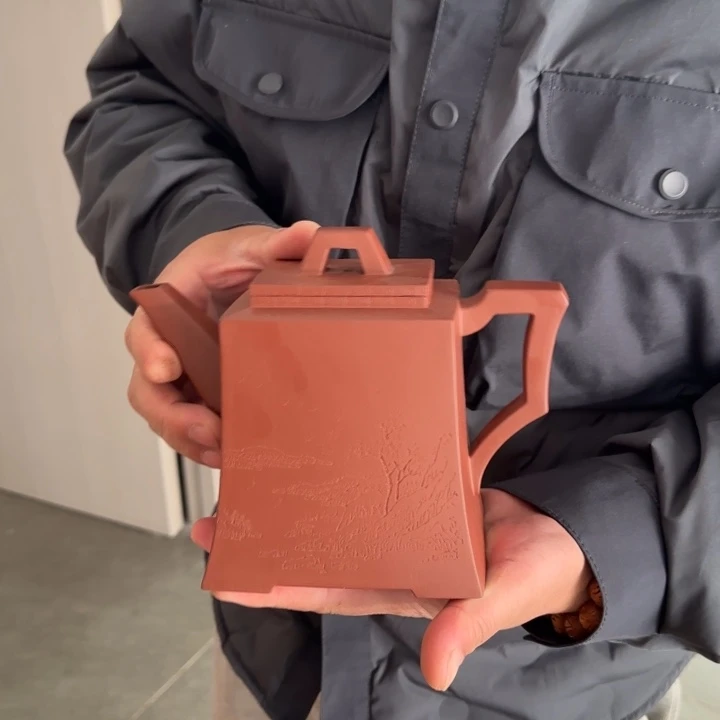 雪***发紫砂茶壶密密麻麻