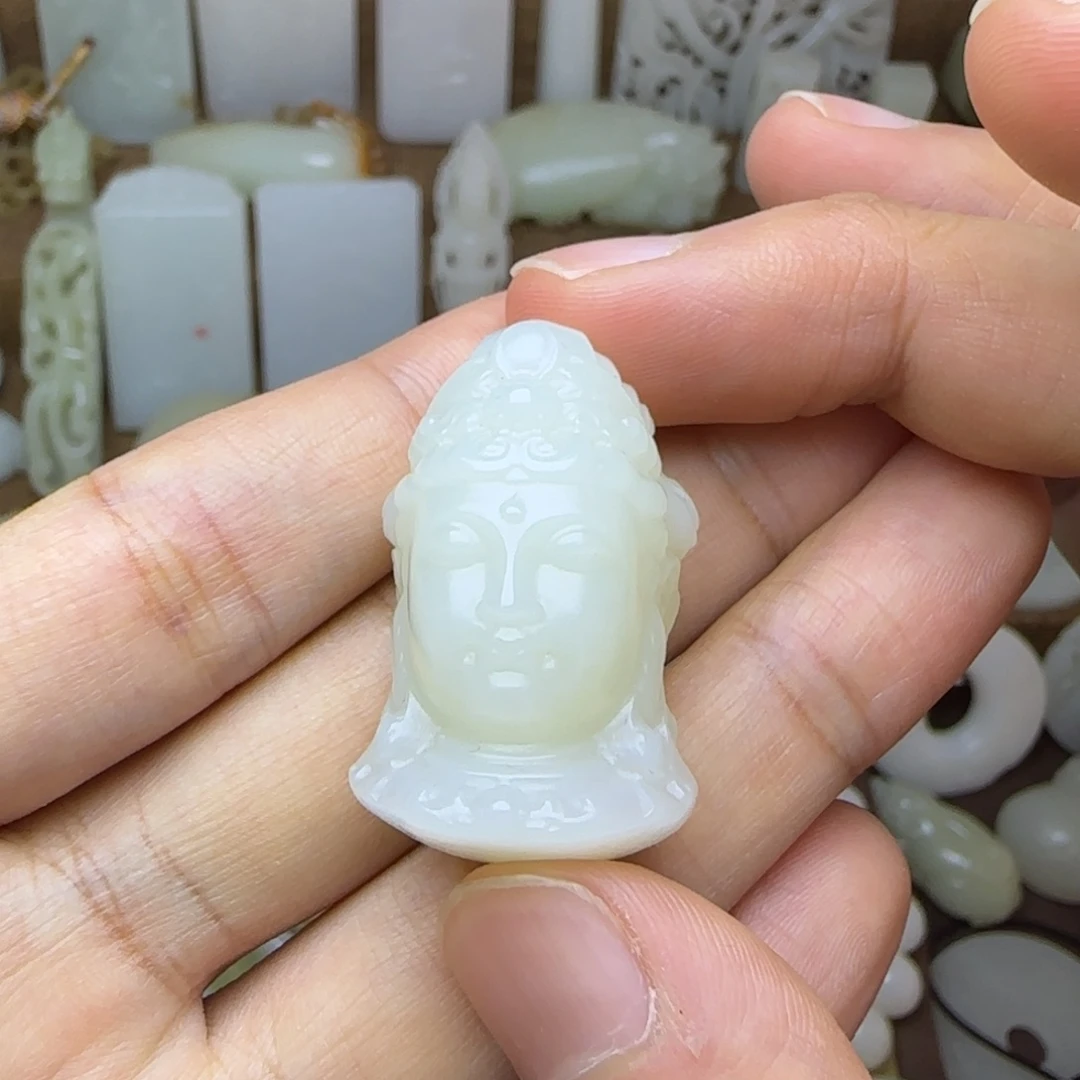 和田玉未镶嵌挂件