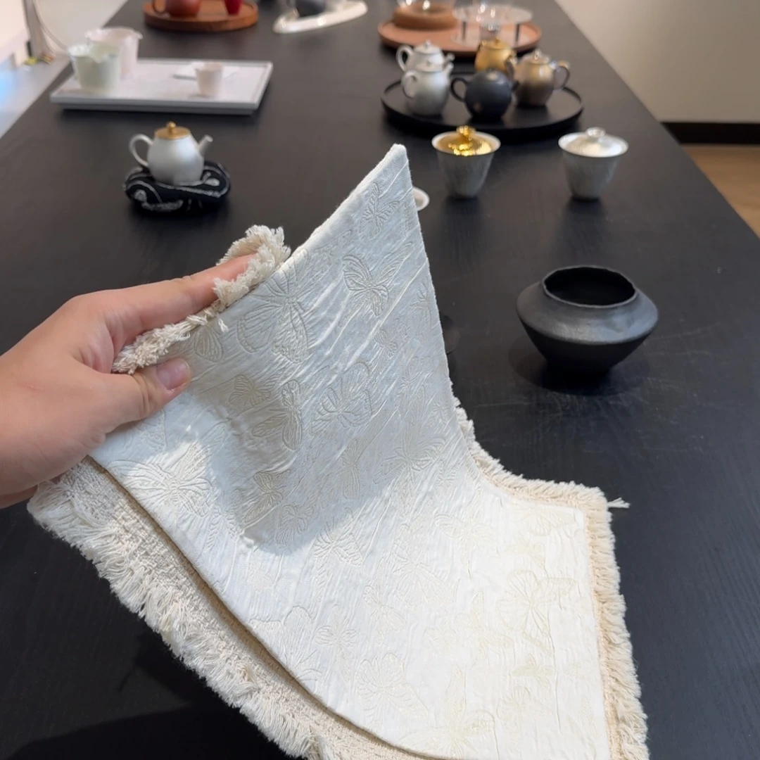 两条棉麻茶席各一