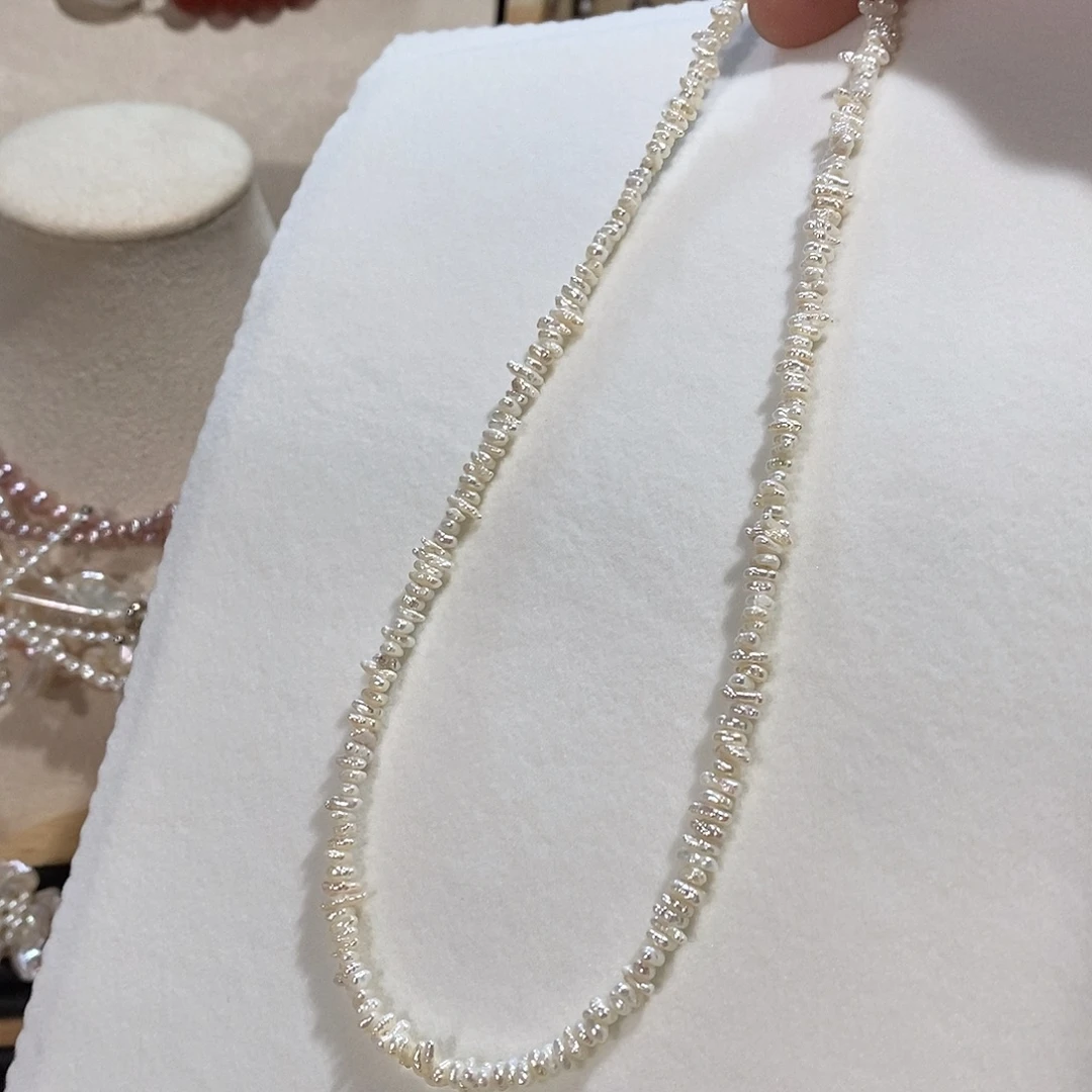 淡水珍珠颈饰钛钢