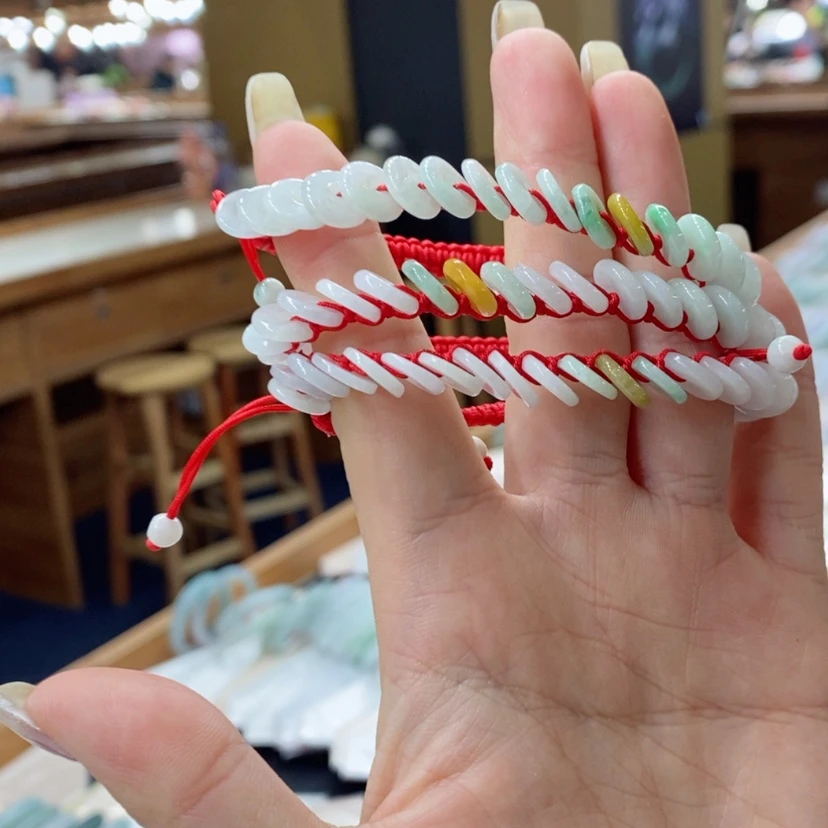 【闪购商品】翡翠手链未镶嵌多样性发一