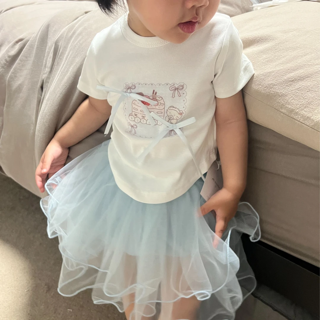 觅咔家女宝夏季新款T恤修身辣妹款