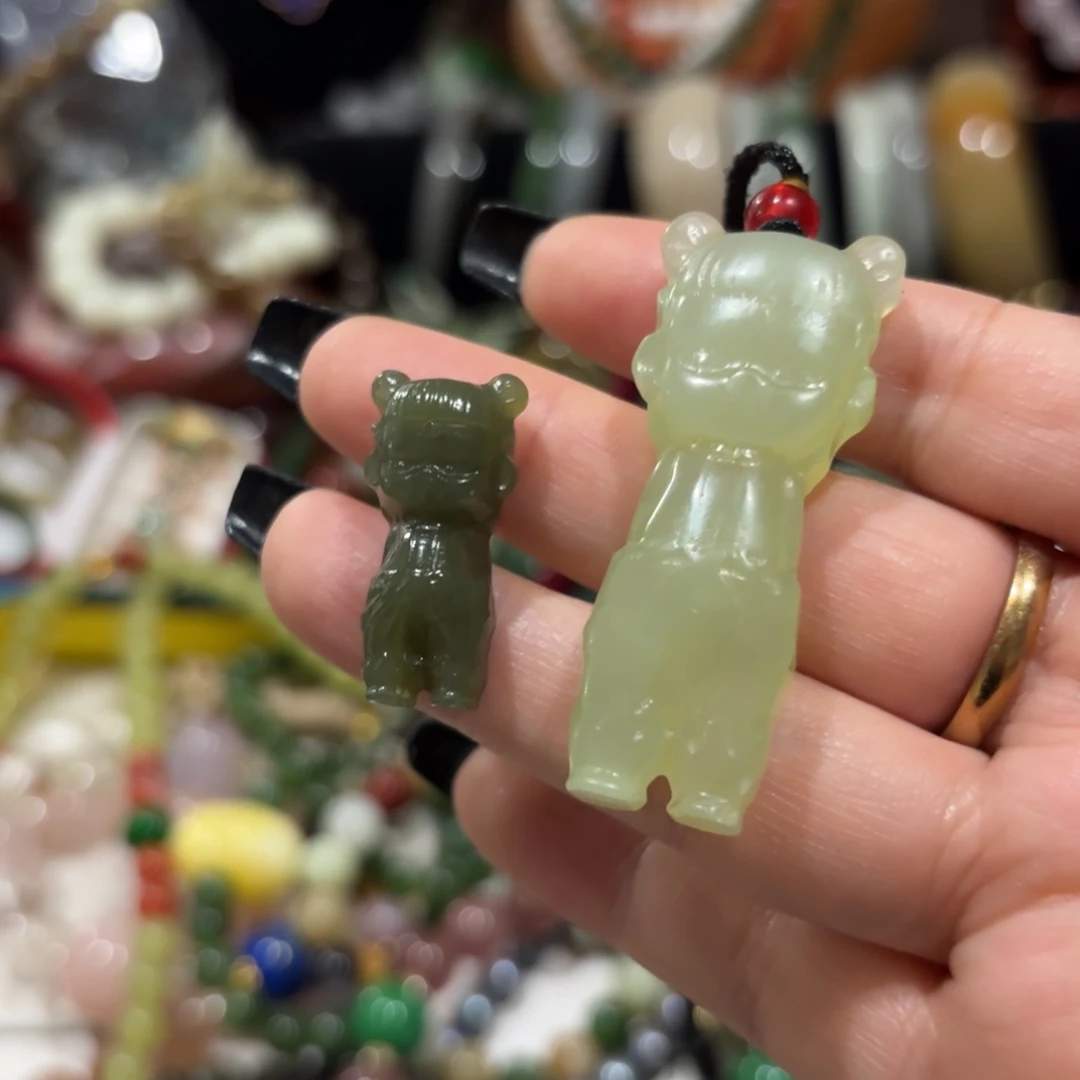 和田玉未镶嵌颈饰6825