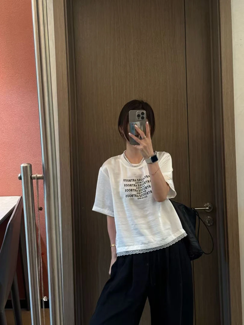 【NO退NO换】欧货【米兰假日】高级感拼接凉爽上衣