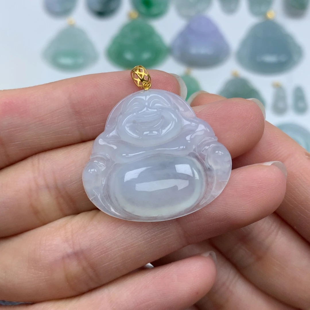 翡翠未镶嵌颈饰天然