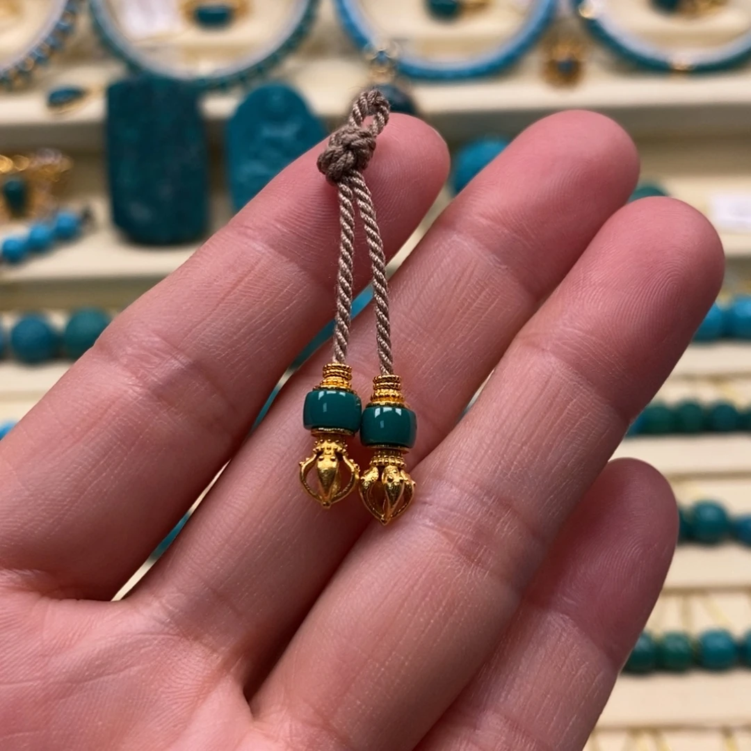 未镶嵌绿松石珠宝奇石直径5.3弟子珠