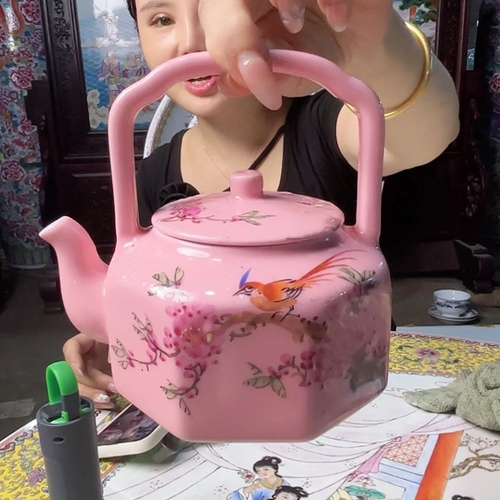 景德镇高温陶瓷八方壶