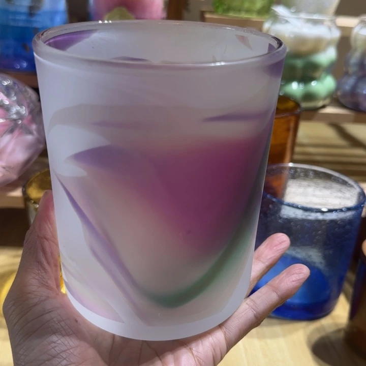 御***玻璃/陶瓷苔藓4杯香薰蜡烛