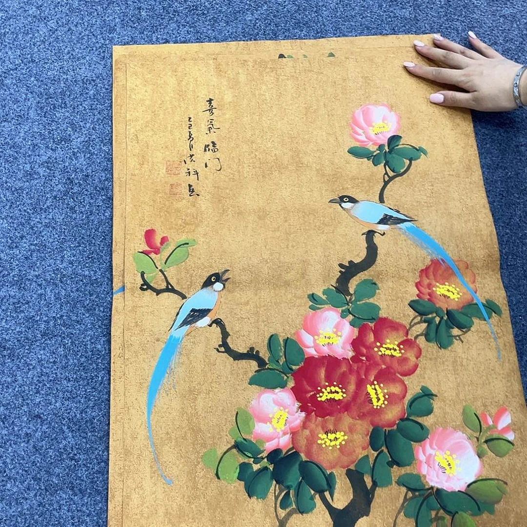 国画作品小姐姐放漏…