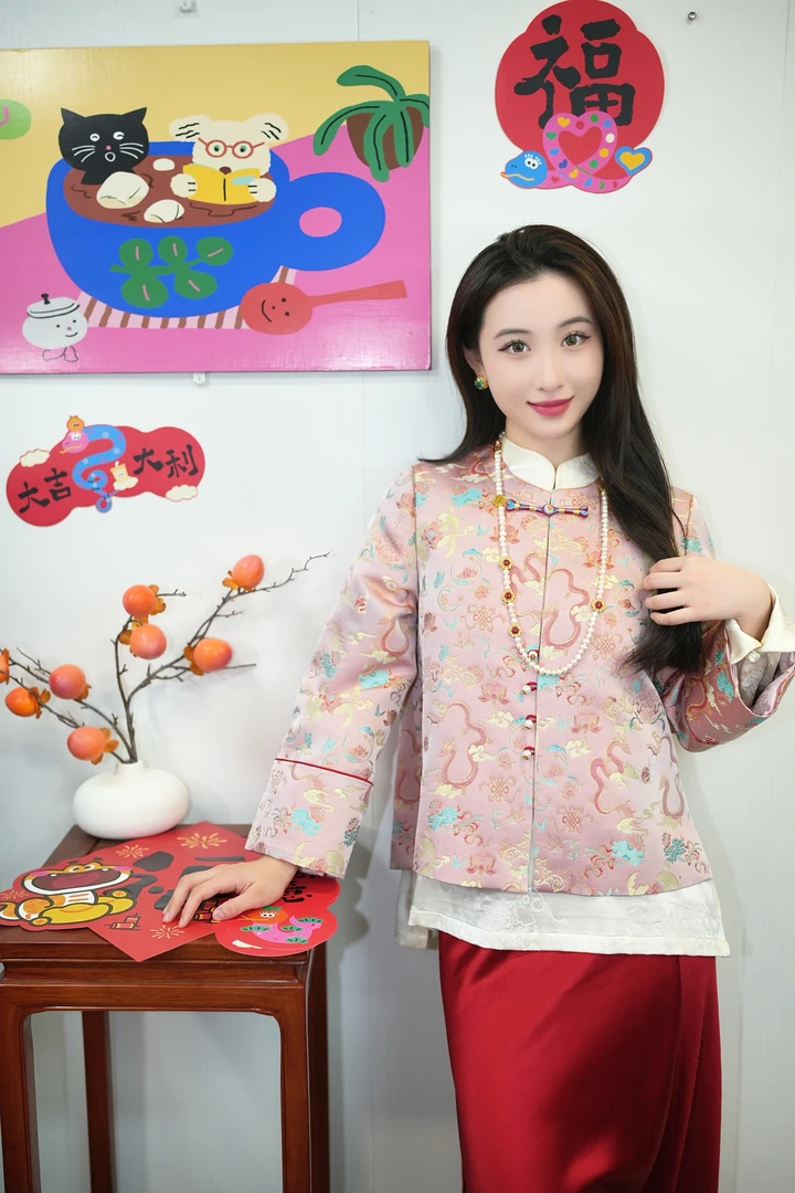 蓝大【景行】新中式桑蚕丝外套7288