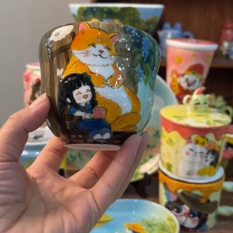 炉景德镇釉下手绘陶瓷