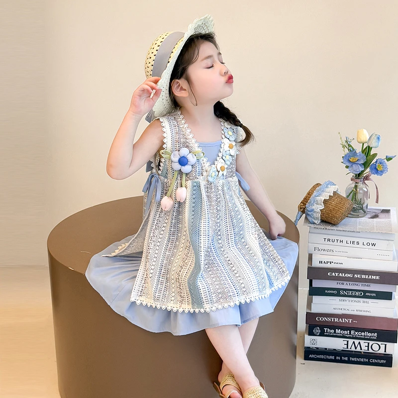 女童波西米亚套装夏季2025新款女宝宝超好看夏装吊带裙两件套薄款