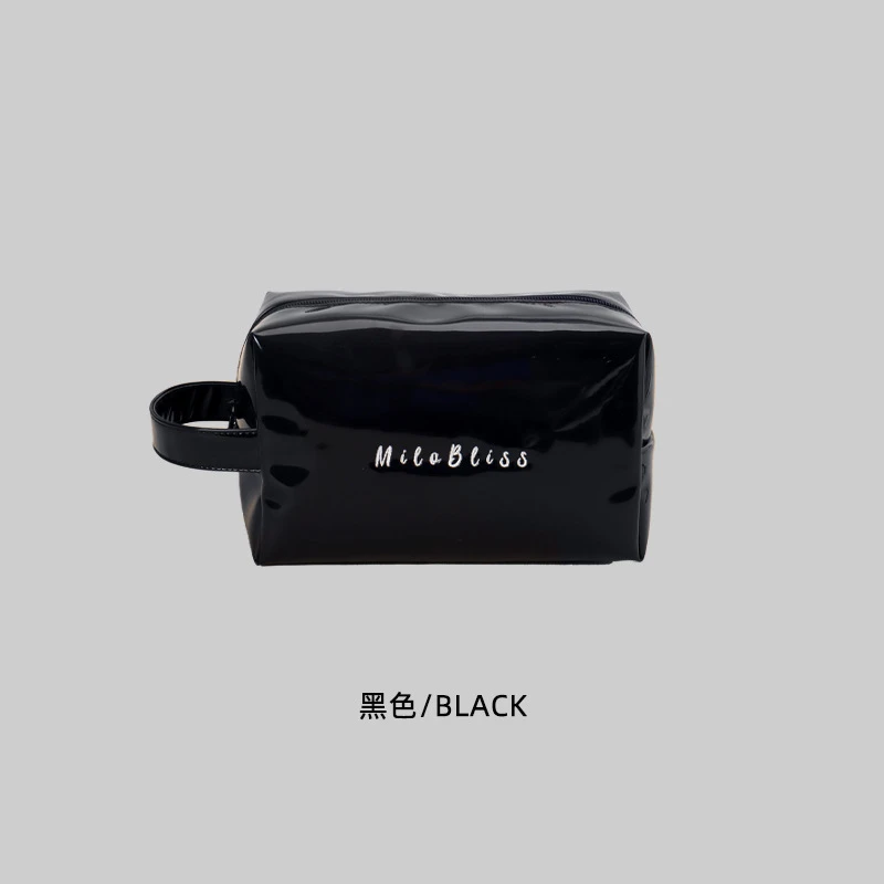 首饰袋 链条纯色简约风防水手包式化妆包首饰收纳颜色随机