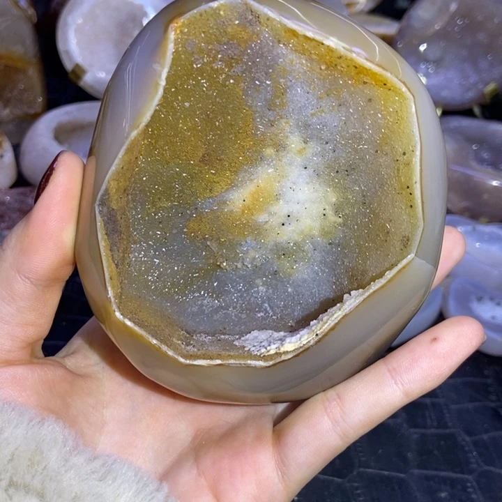 水晶未镶嵌珠宝半成品晶镇