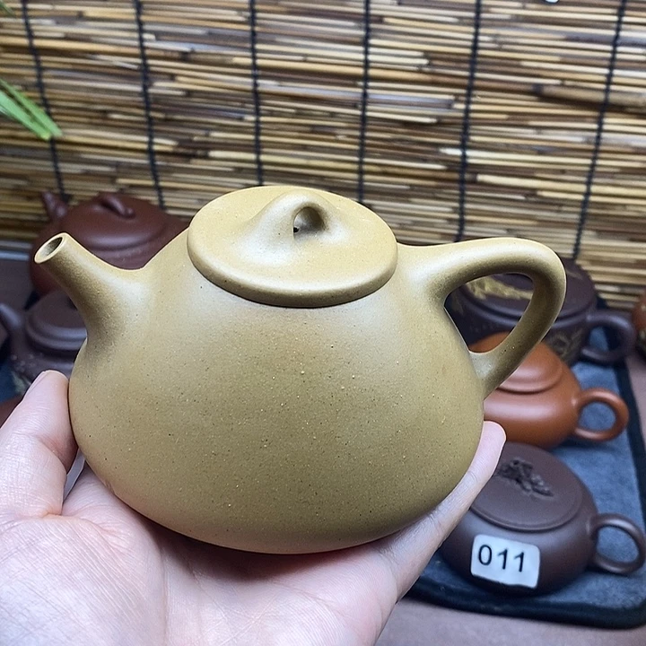 茶壶紫砂原矿黄金段子冶石瓢