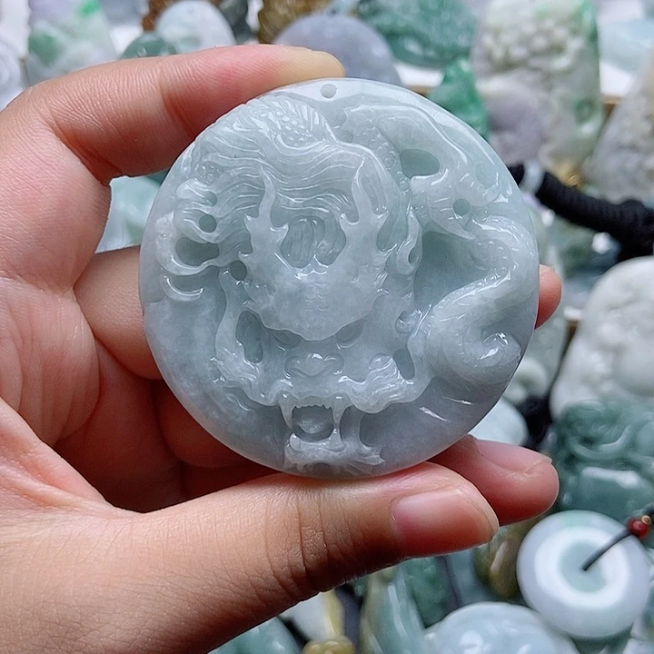 翡翠未镶嵌吊坠(不含链)1