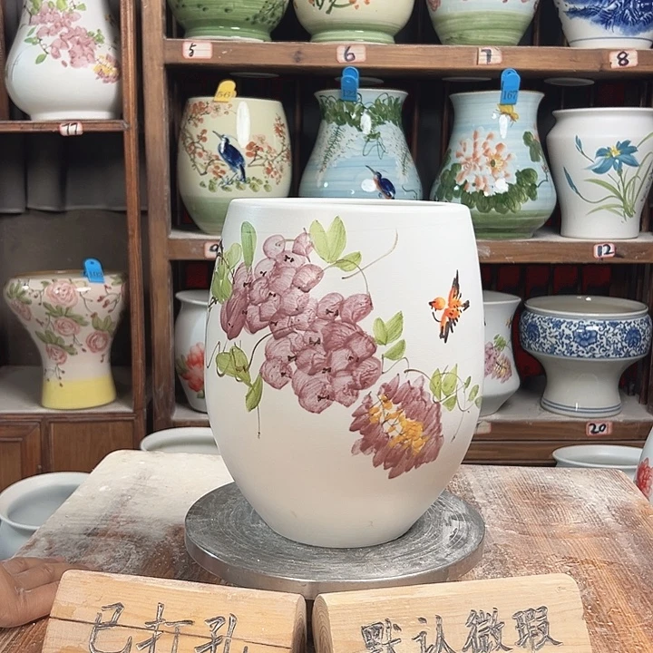陶瓷但盆紫藤新款新款新款陶瓷
