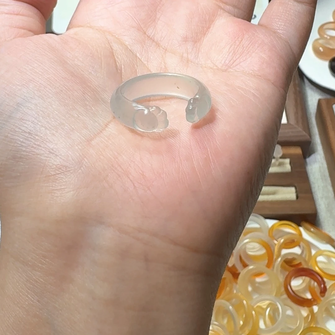 未镶嵌戒指玛瑙/玉髓690港19.5