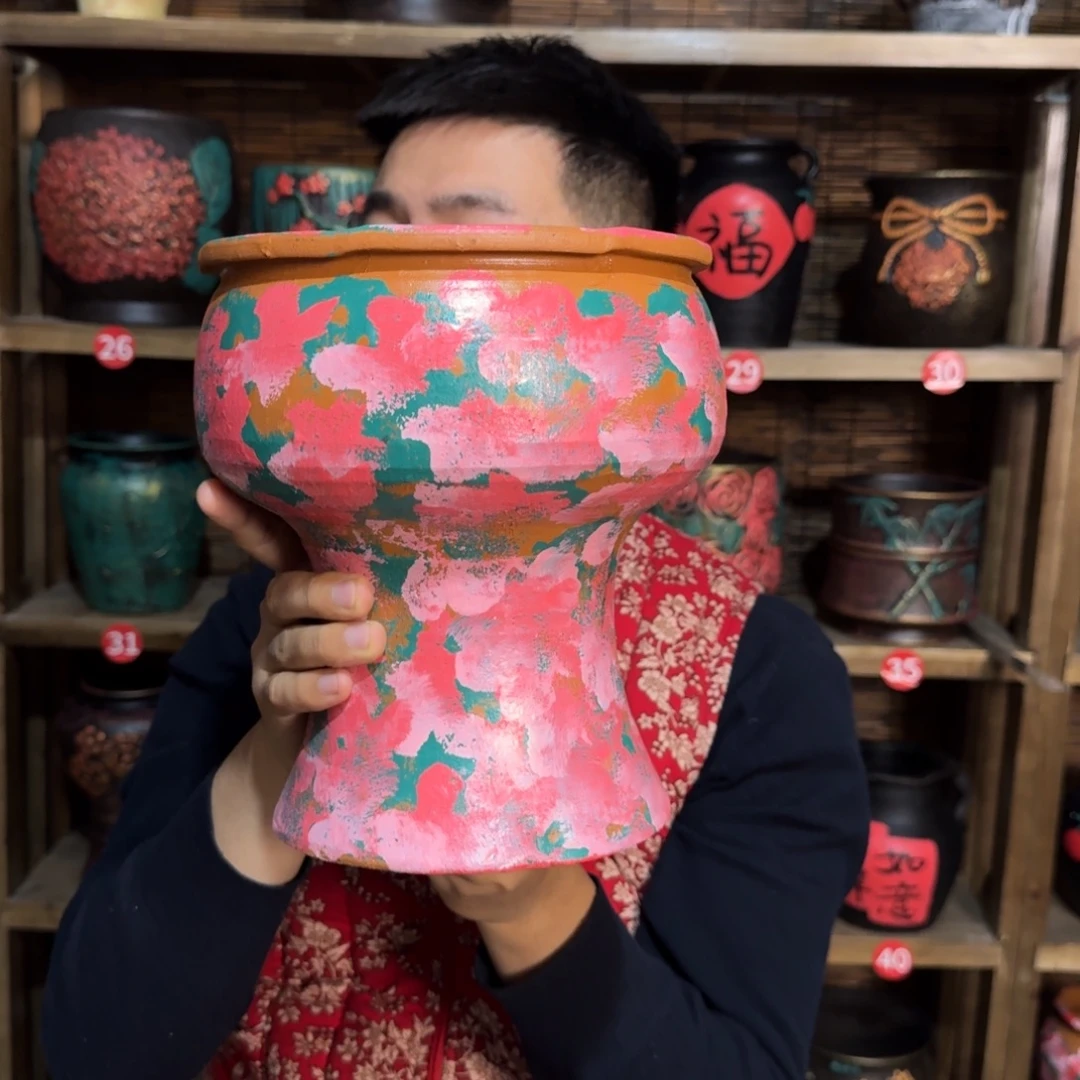 带孔高端浮雕花盆炸炸炸炸