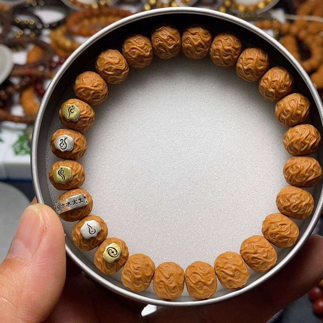 猴头核桃手串全品11左右玄虎沃金42号