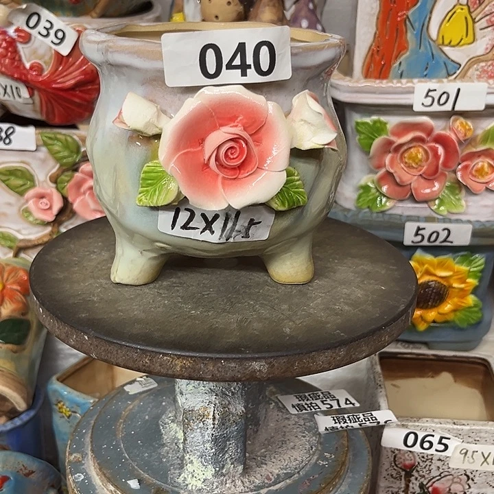 粗陶材质多肉花盆