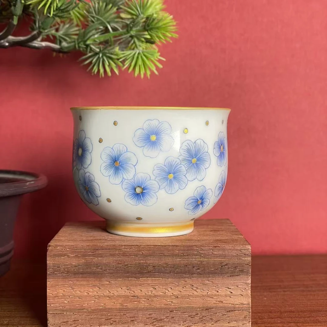 玲珑集 蓝地碎花杯 LL272