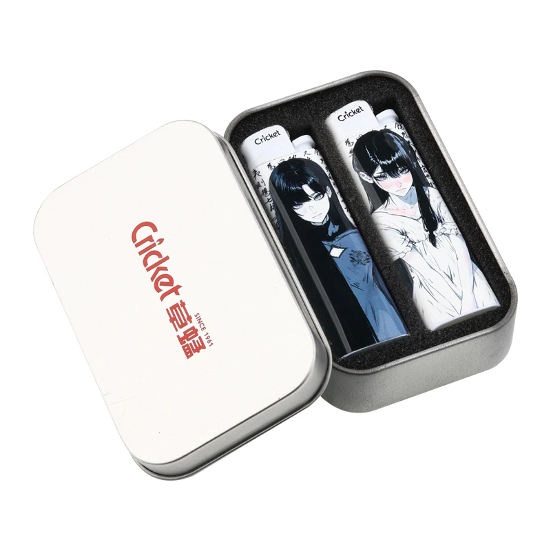 草蜢打火机创意UV高颜值防爆打火机小雏菊款式适合送男女生礼物