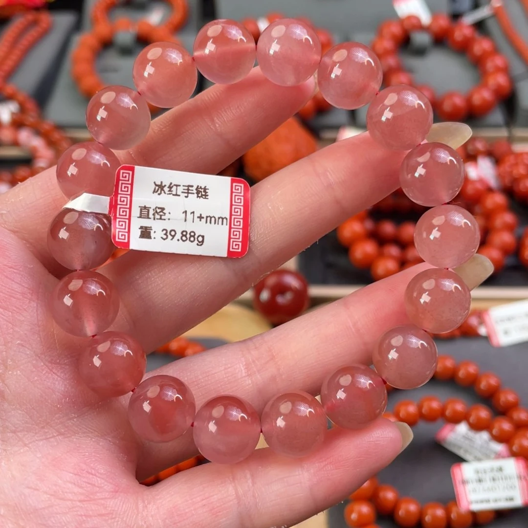 南红玛瑙11+mm单圈未镶嵌