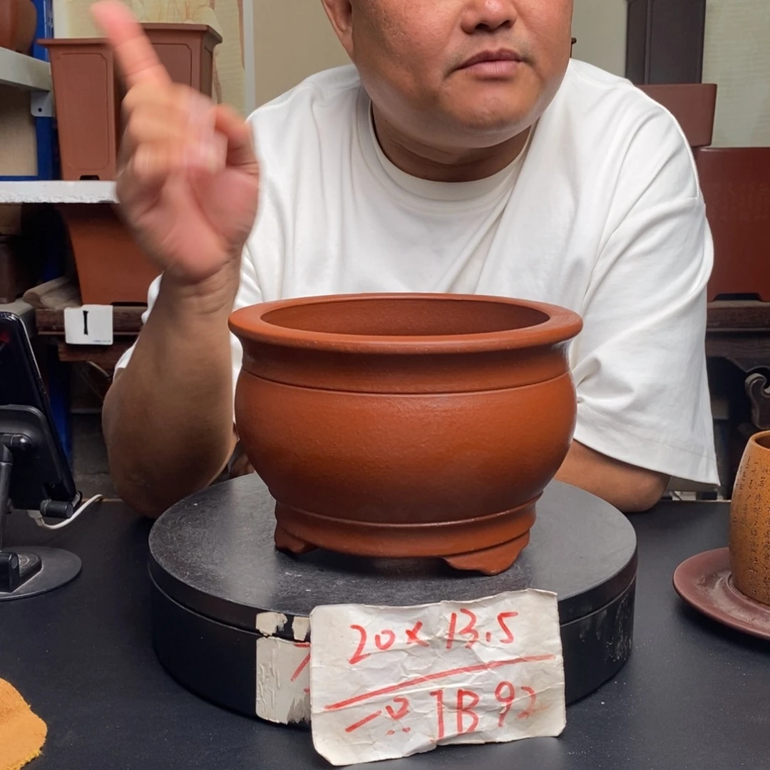 紫砂花盆货号一只JB92