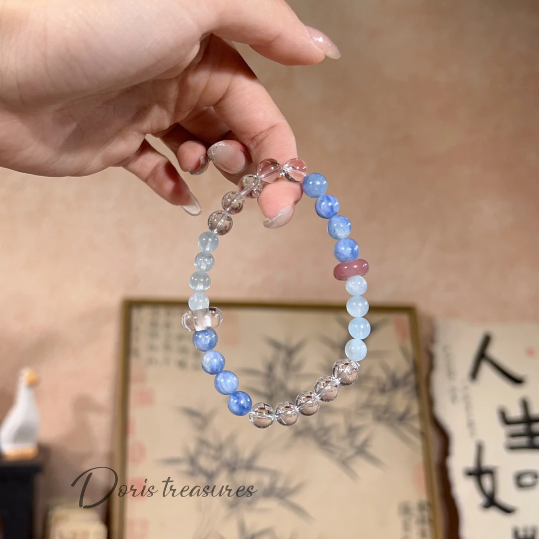 【鲸与海】 天然水晶手串  多样性发一  颜色微差