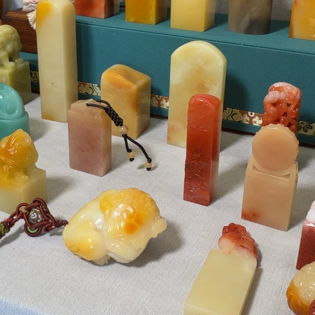 寿山石印石寿山石印花