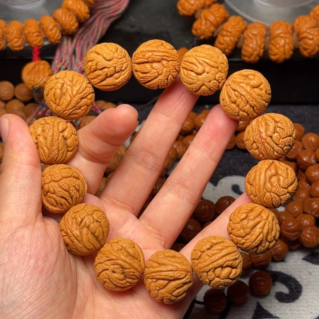 桃核手串龙纹桃核