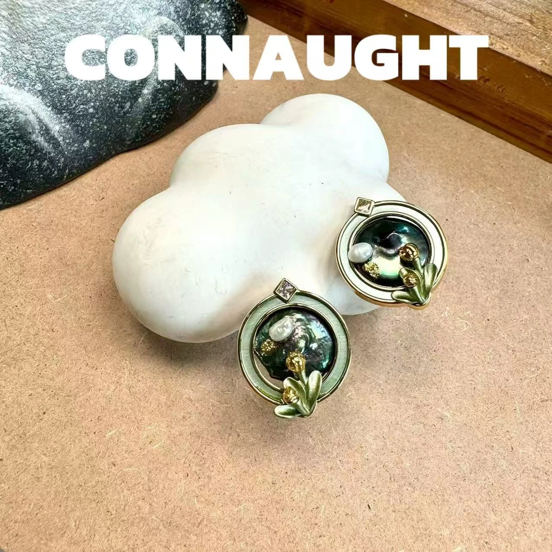 耳饰 正品CONNAUGHT中古油画系列耳饰YW376
