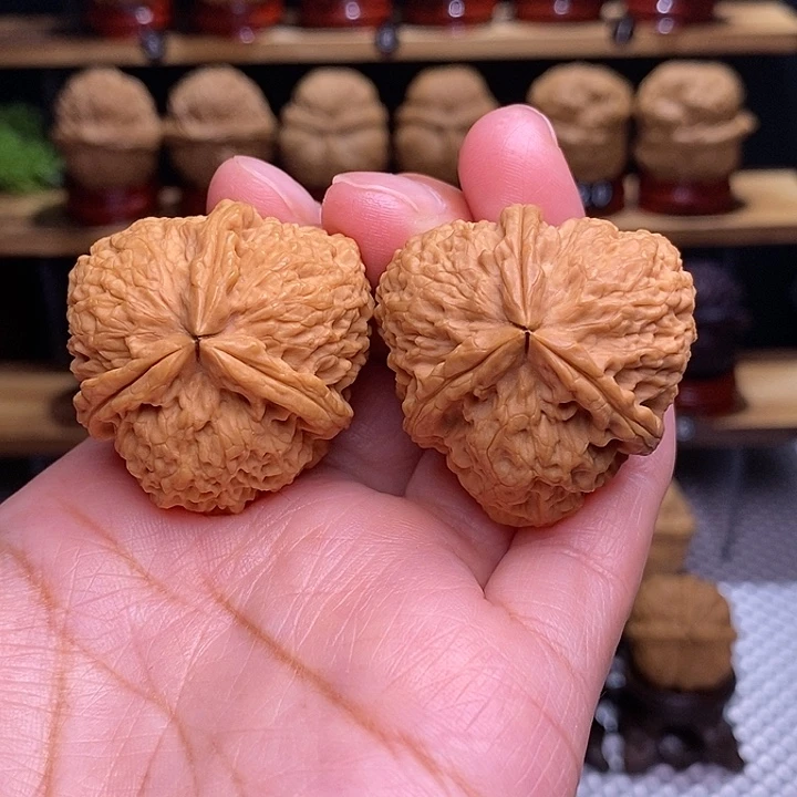 文玩核桃把件珊瑚纹26