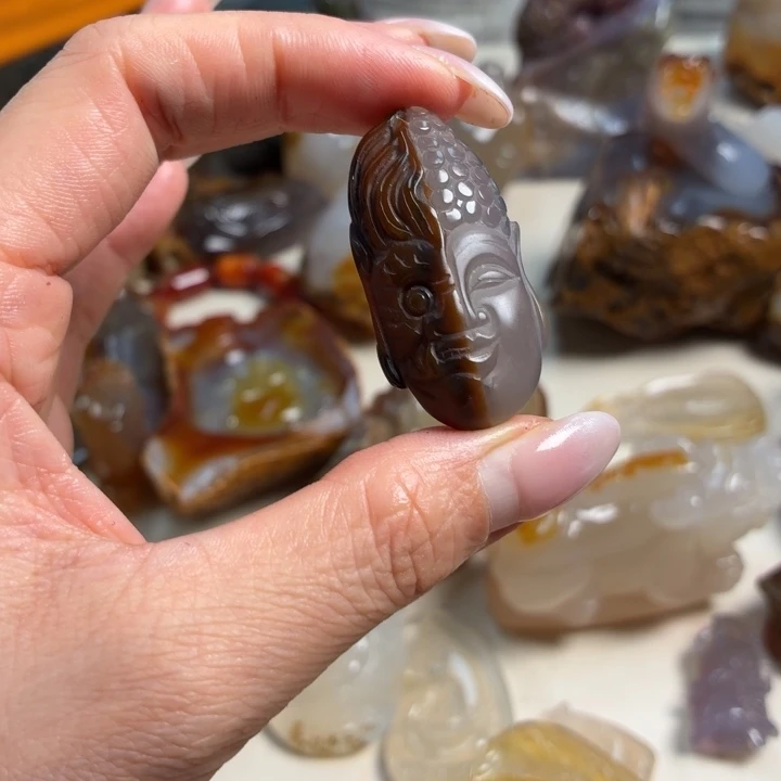玛瑙/玉髓未镶嵌吊坠(不含链)