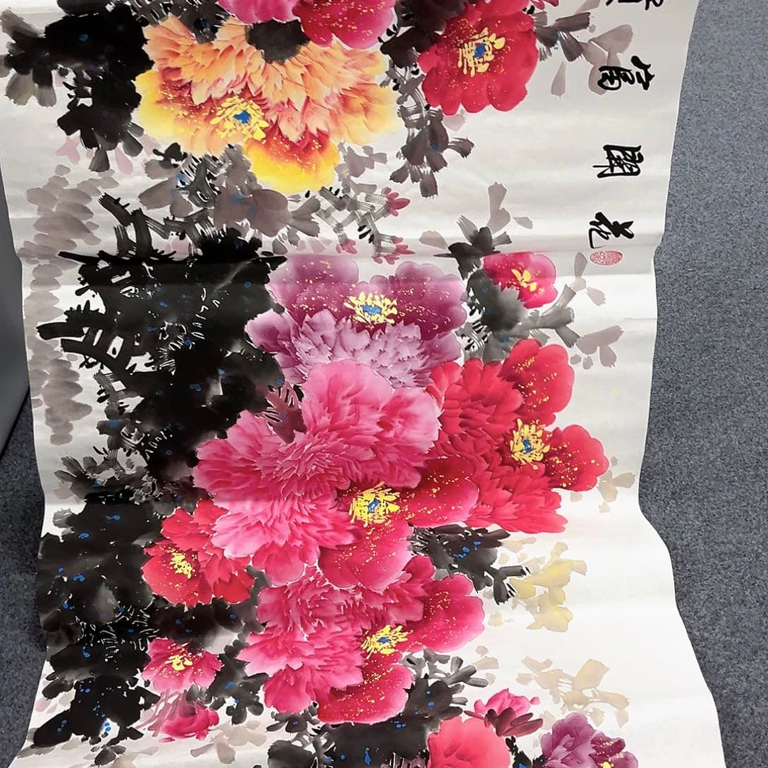 国画国画老师手绘作品
